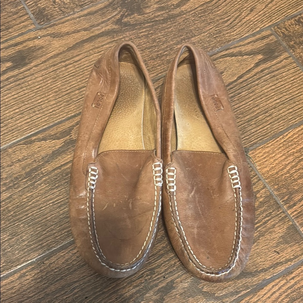 Polo by Ralph Lauren Brown Loafers Slip-On Comfort